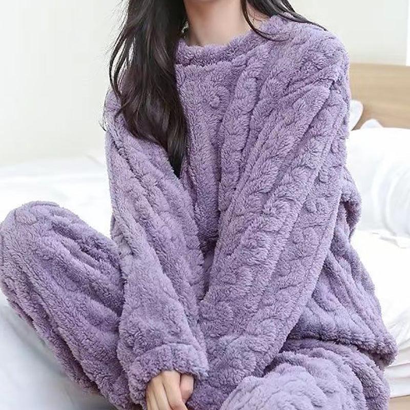 Pyjamaset - CozyLux - Warme Fleece - Elegante Stijl
