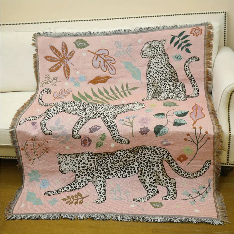 Katoenen Deken - LuxeWeave - Boho Ontwerp - Gezellige Comfort