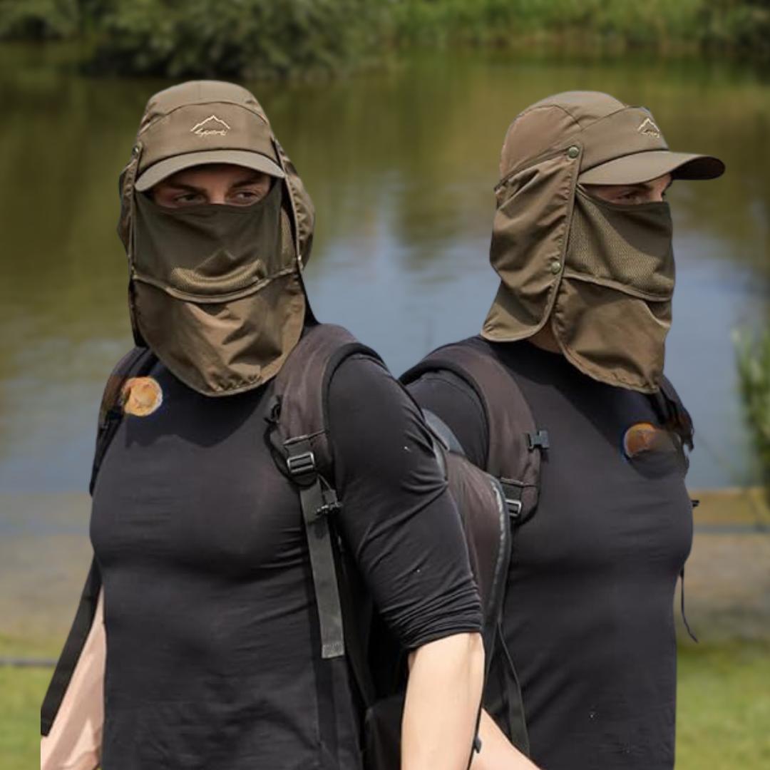 Zonnehoed - SunGuard - Afneembare Muggenkap - Opvouwbaar Design