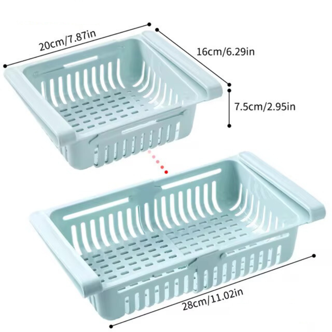 Koelkast Rek - CoolCrate - Ruimtebesparend - Verstelbare Organizer