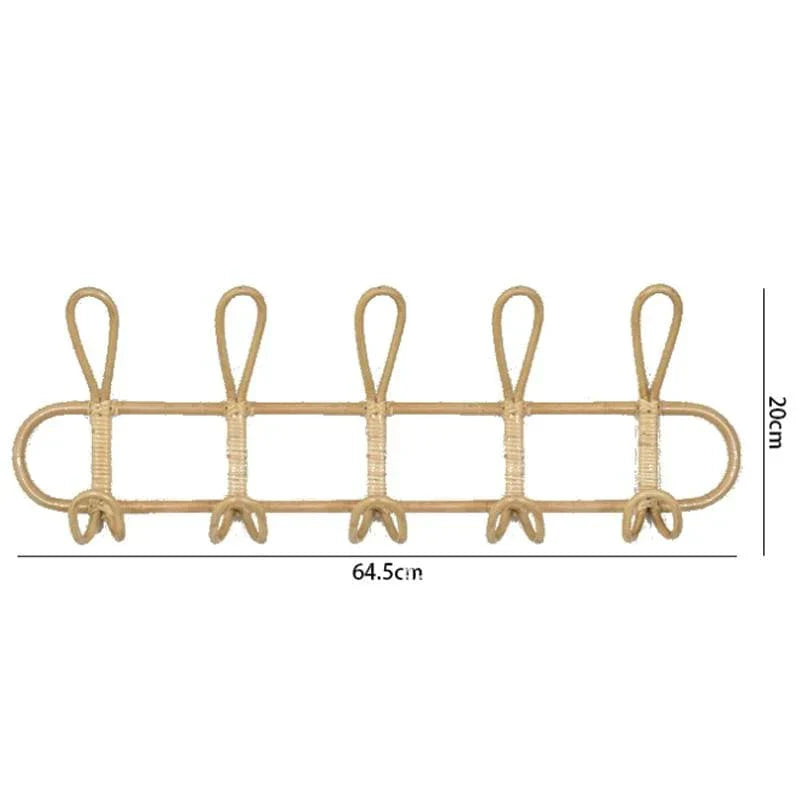 Rieten Wandhaken - HookEase - Kleding Organizer voor Kinderen - Kamerdécor Hangers