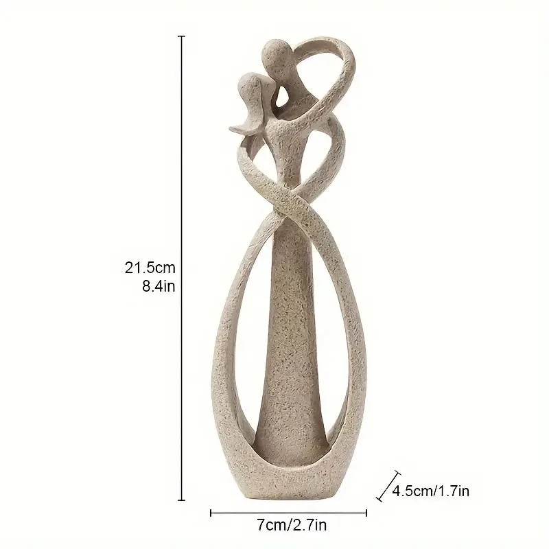 Koppelbeeld - Amoré - Romantische Omhelzing - Elegante Decoratie