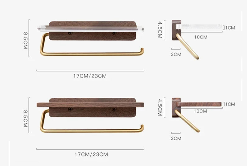 Toiletrolhouder - WoodLuxe - Natuurlijke Afwerking - Duurzaam Ontwerp