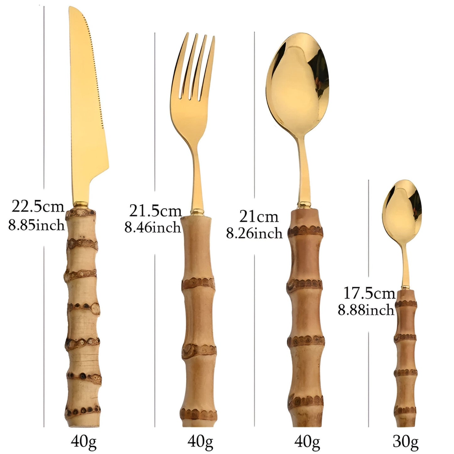 Bamboe Bestekset - EcoCraft - Duurzaam Materiaal - Elegante Vormgeving