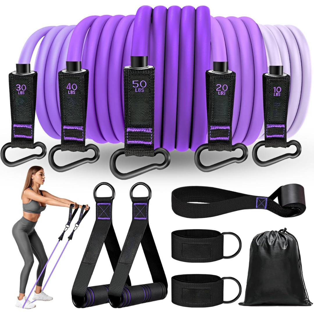 Weerstandsband Set - PowerFlex - Hoge Weerstand - Full Body Workout