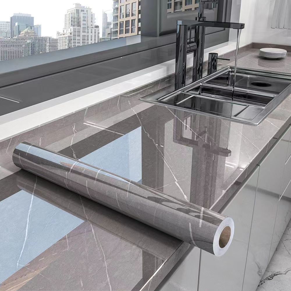 Zelfklevende Behang - LuxeMarble - Oliebestendig - Waterdichte PVC