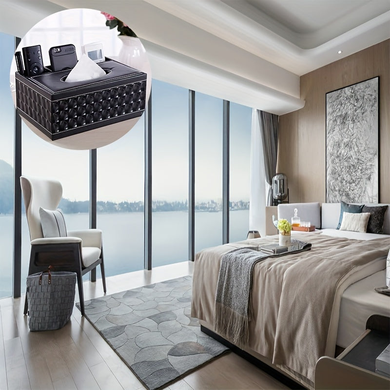 Tissuehouder - Luxora - Lederen Organizer - Meerdere Vakken