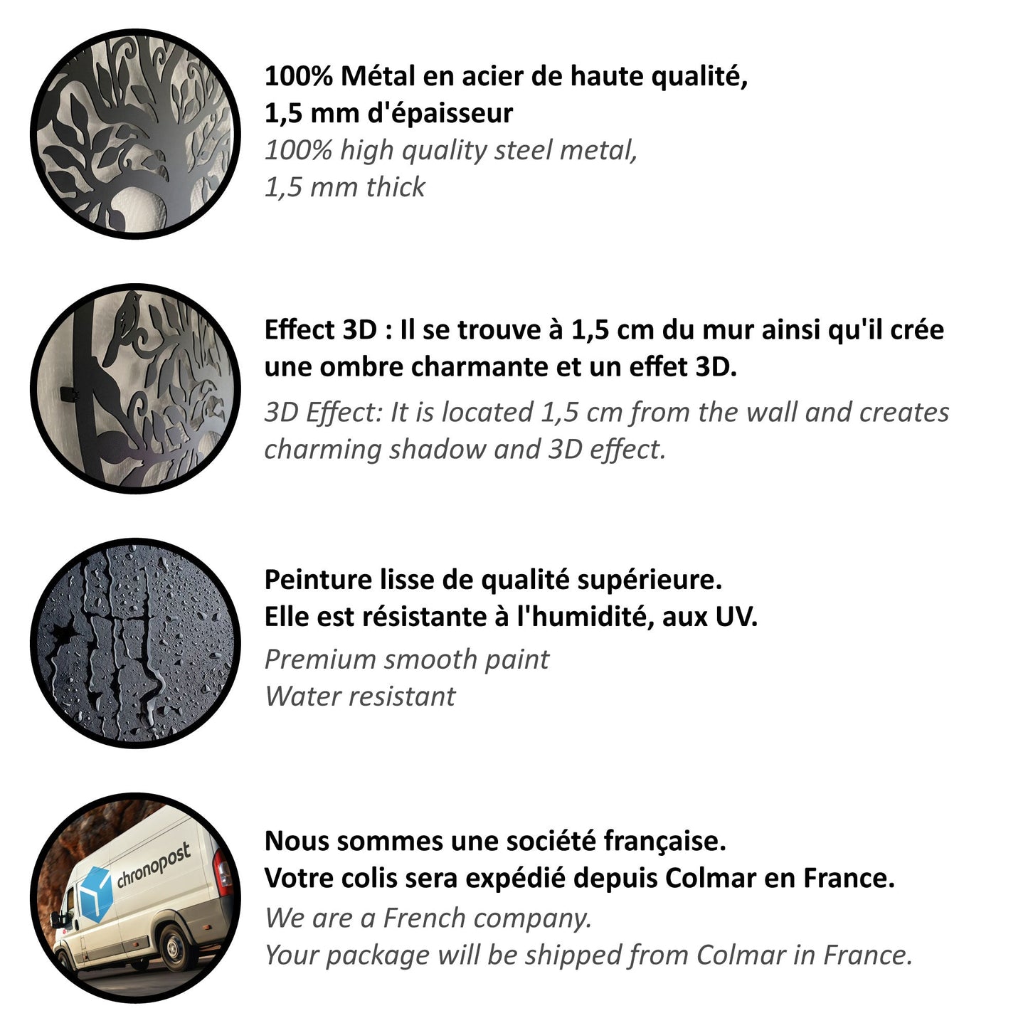 Wanddecoratie - NatureCraft - Vogelontwerp - Moderne Woondecoratie