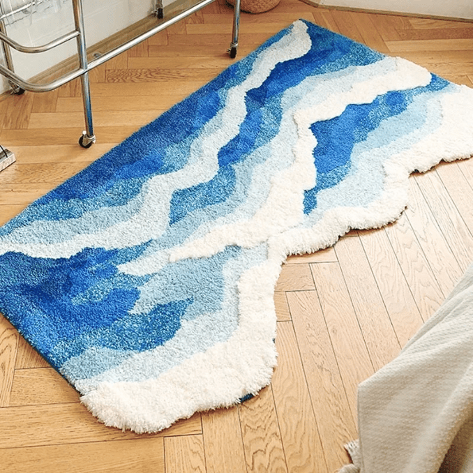 Badmat - WaveSoft - Absorberend Stof - Ocean-Inspiratie Design