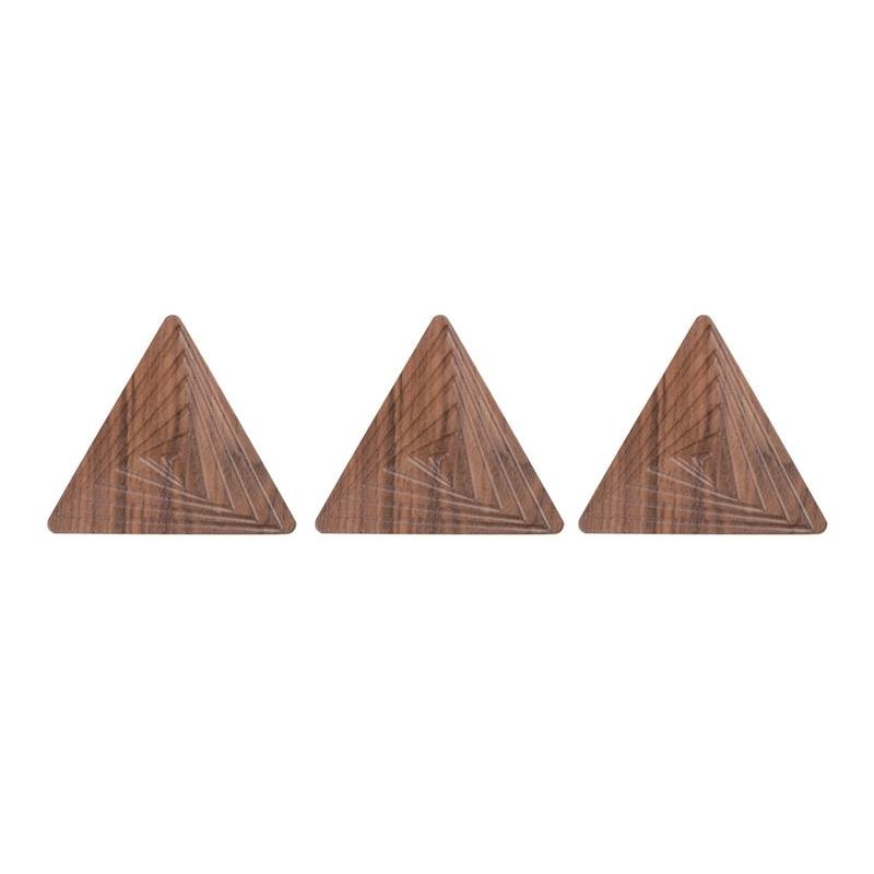 Houten Onderzetters - WoodCraft - Premium Walnoot - Unieke Vormen