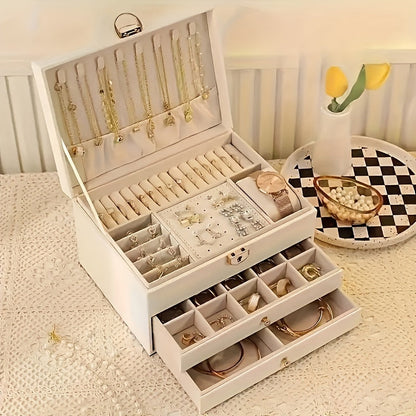 Sieraden Organizer - LuxeCase - Hoogwaardig Leer - Elegante Opslag
