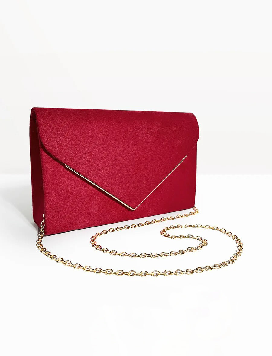 Clutch Tas - VelvetEase - Suède Stijl - Elegante Envelop