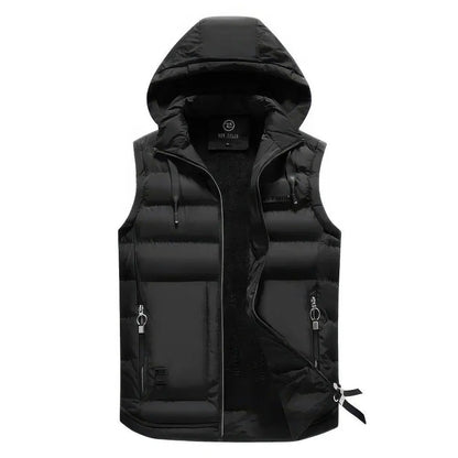 Mouwloos Jack - HeatWave - Afneembare Muts - Winter Vest