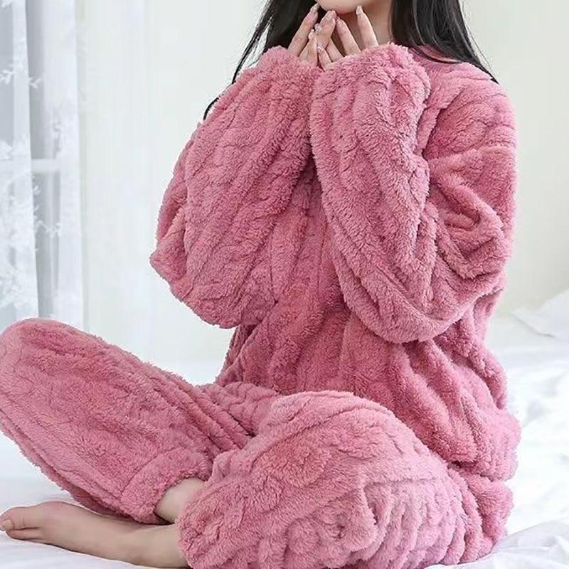 Pyjamaset - CozyLux - Warme Fleece - Elegante Stijl