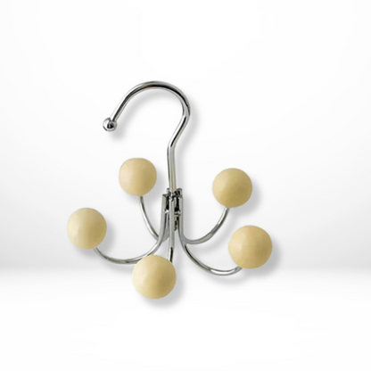 Muurkapstok Haak - Spinlure - Houten Draaibaar Rek - Kleurrijke Halhanger