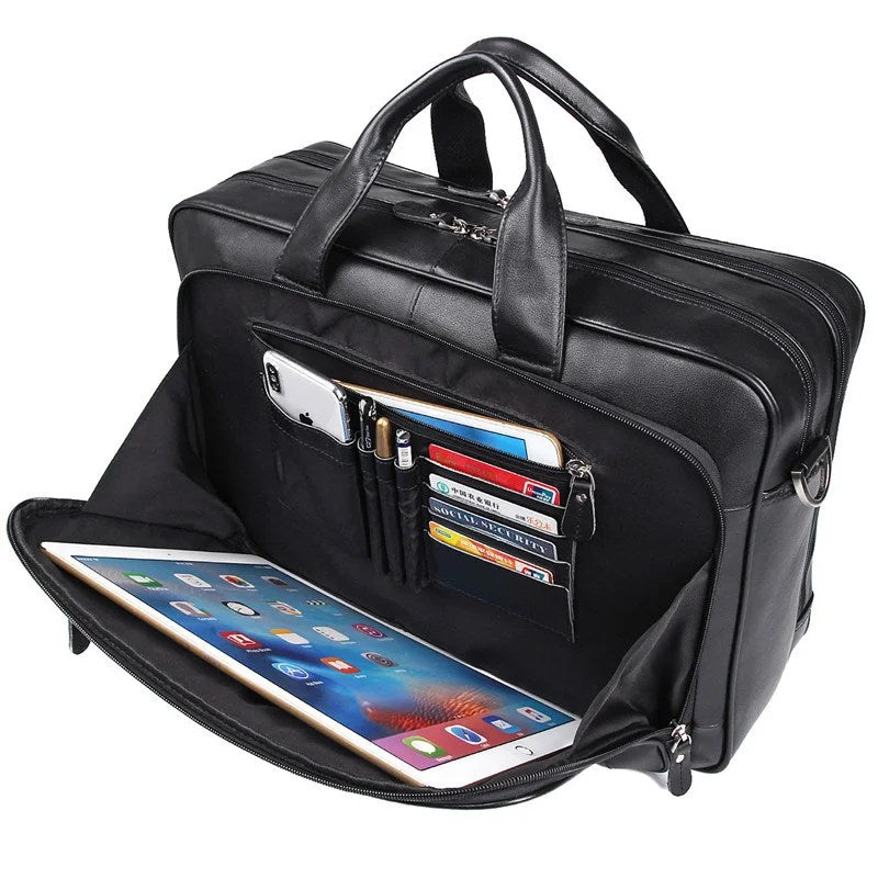 Leren Laptoptas - ProCase - Premium Kwaliteit - Strak Ontwerp