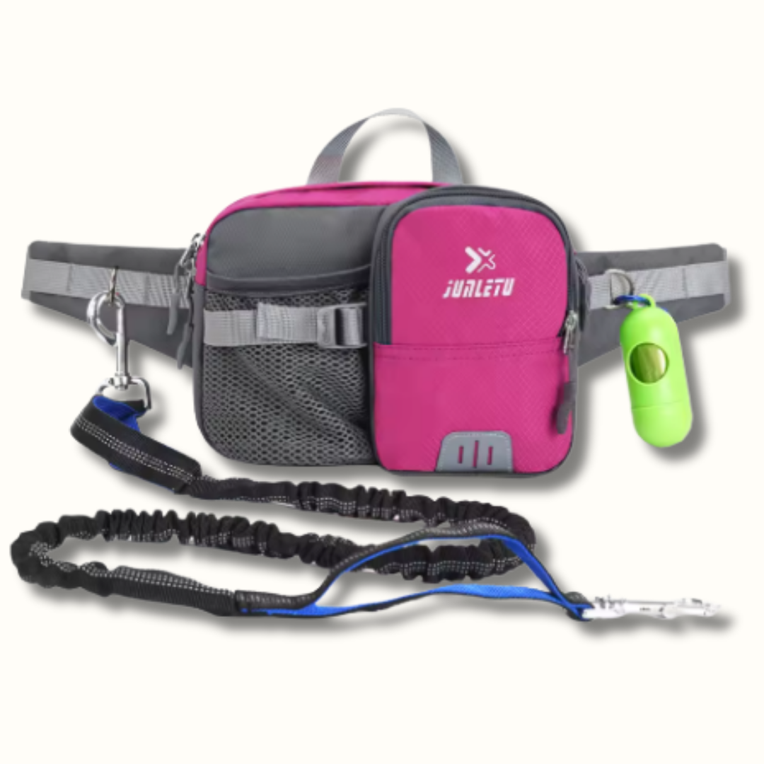 Handsfree Hondenriem - PawEase - Verstelbare Pasvorm - Veilige Opbergruimte