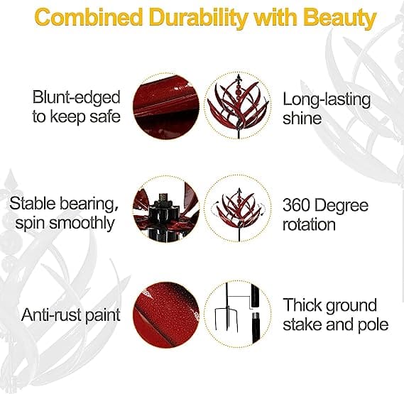 Windspinner - AeroSpin - Kinetische Sculptuur - Tuindecoratie