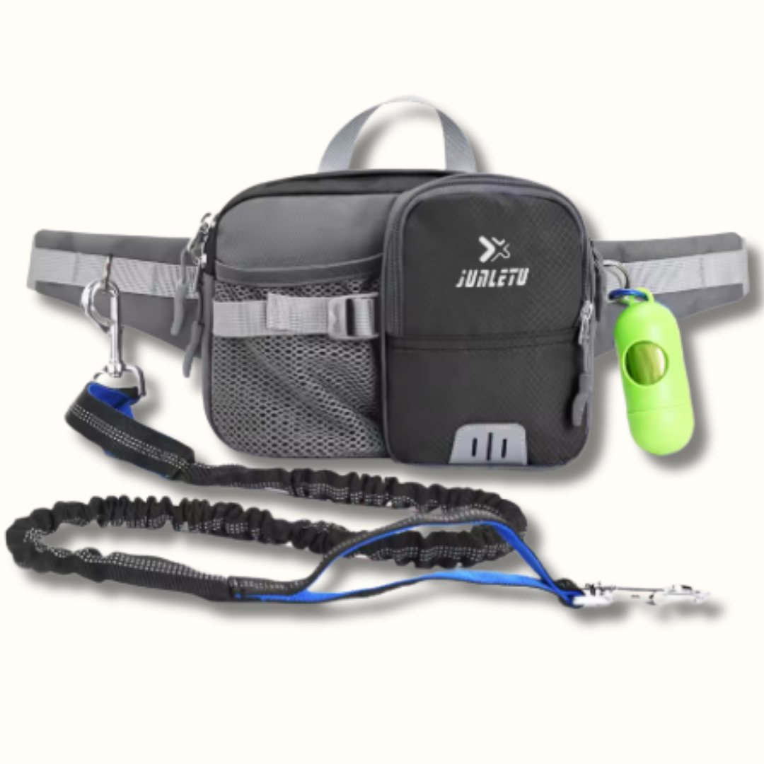 Handsfree Hondenriem - PawEase - Verstelbare Pasvorm - Veilige Opbergruimte