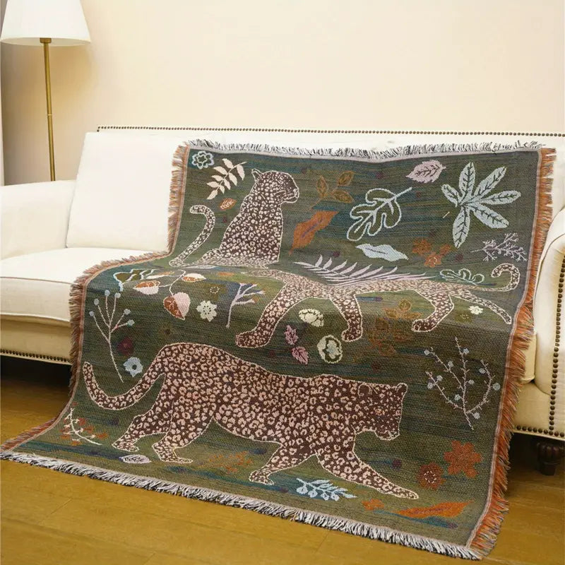 Katoenen Deken - LuxeWeave - Boho Ontwerp - Gezellige Comfort