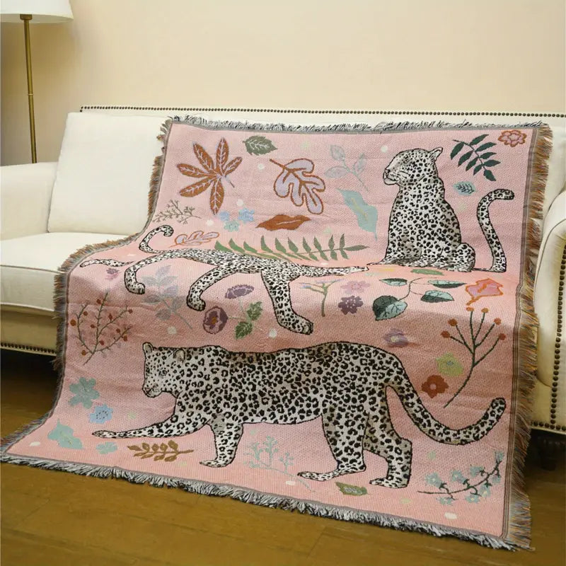 Katoenen Deken - LuxeWeave - Boho Ontwerp - Gezellige Comfort