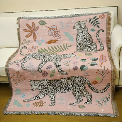 Katoenen Deken - LuxeWeave - Boho Ontwerp - Gezellige Comfort