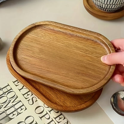 Houten Dienblad - LuxeWood - Elegante Ovale Vorm - Duurzaam Keuken Accessoire