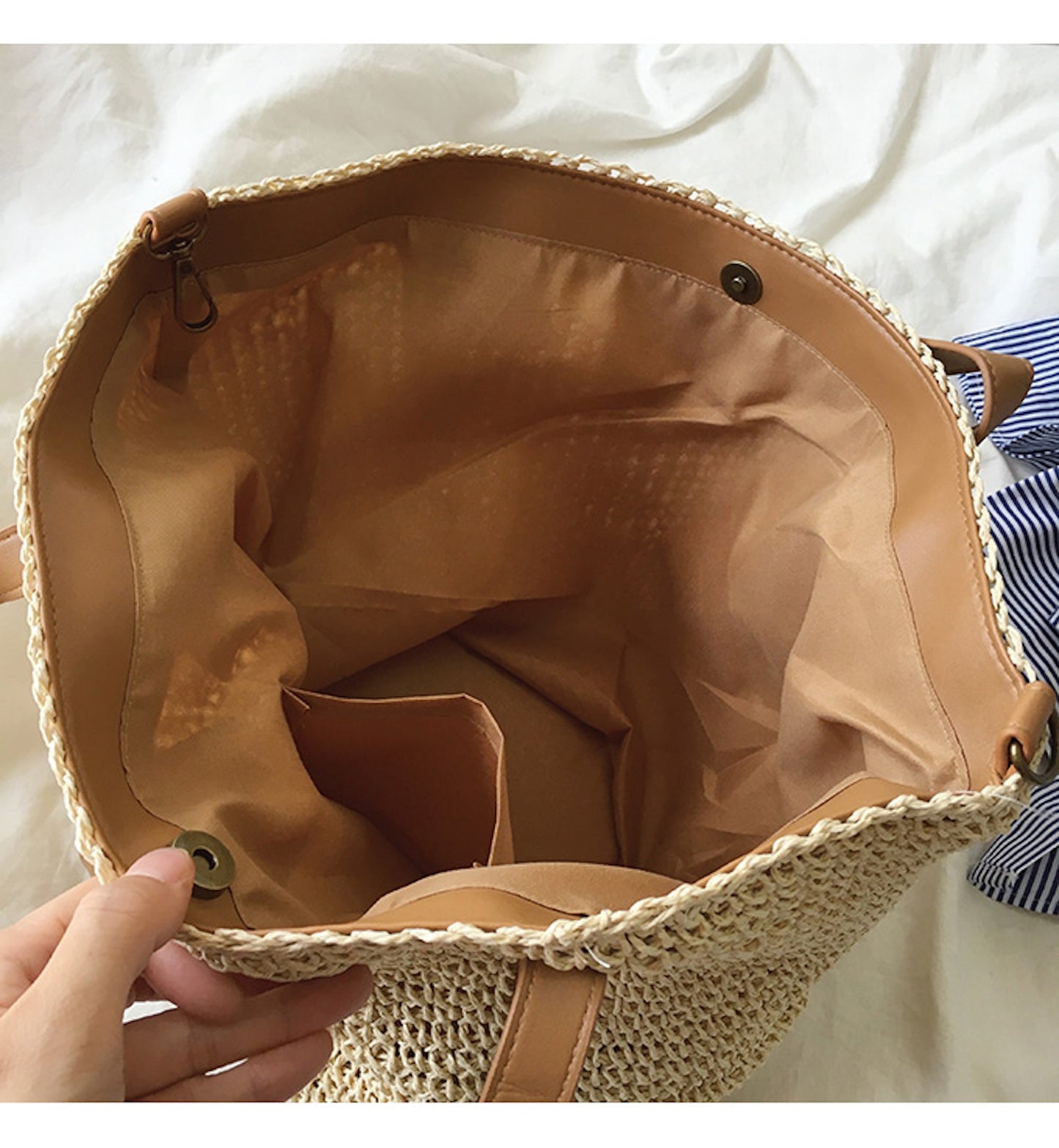 Tasje - BeachEssence - Geweven Riet - Bohemian Stijl