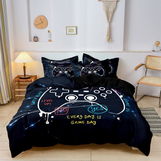 Kinder Dekbed Set - PlayNest - Game Controller Ontwerp - Zacht Katoen