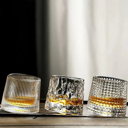 Whiskyglas - Crystaluxe - Gegolfd Design - Premium Kwaliteit