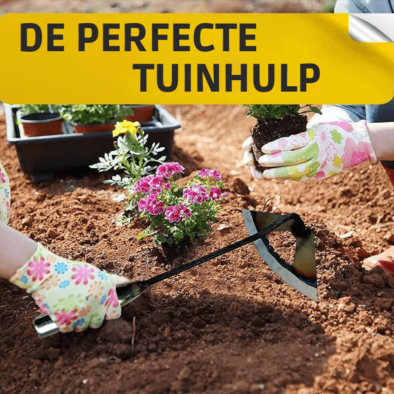Holle Hark - GardenPro - Grond Losmaken - Duurzaam Stalen Mes