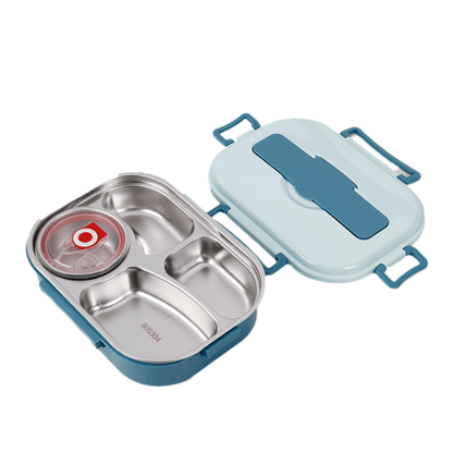 Lunchbox - ThermoBox - 4 Compartimenten - Soepkom Inbegrepen