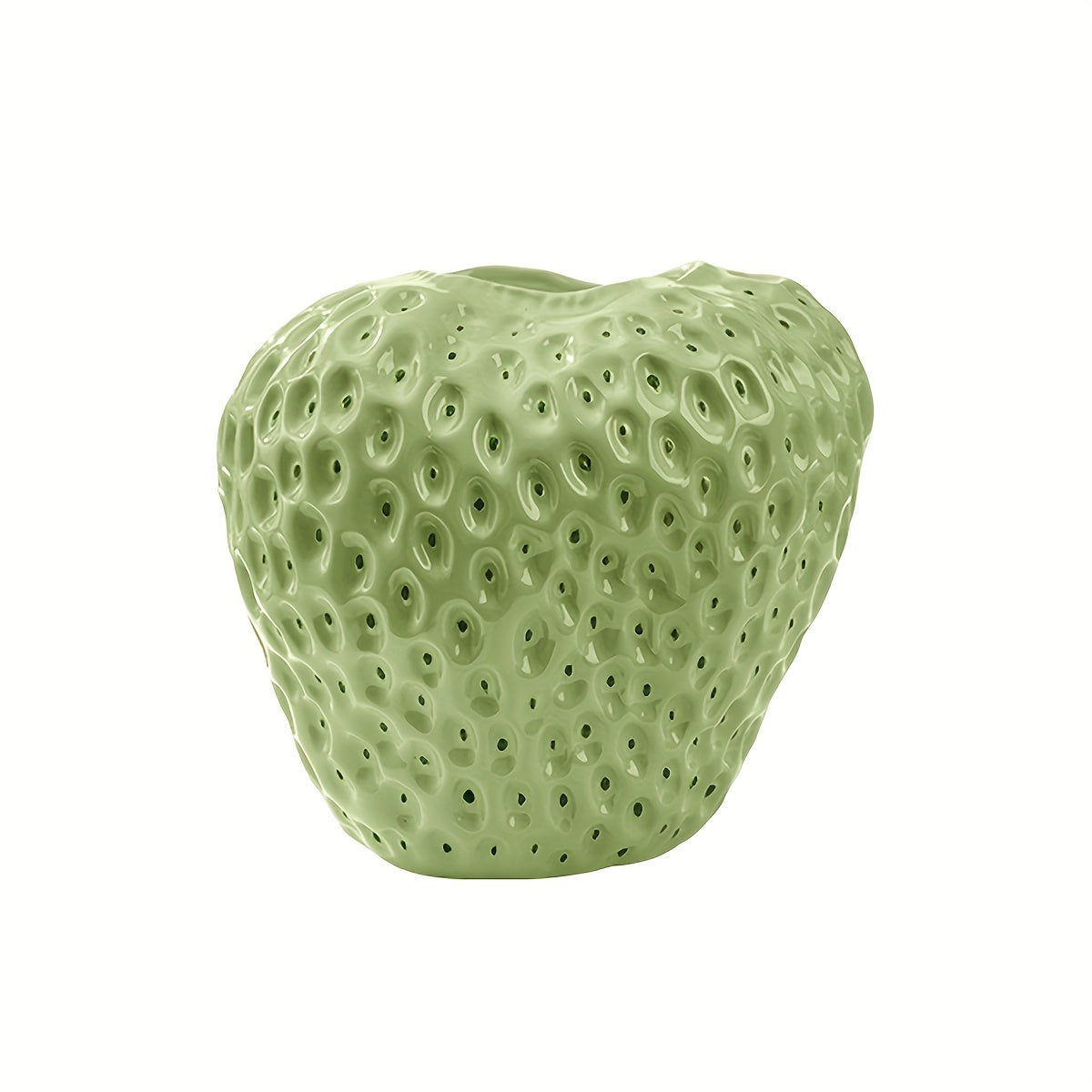 Keramische Vaas Set - FruitCraft - Aardbei Design - Elegante Woondecoratie