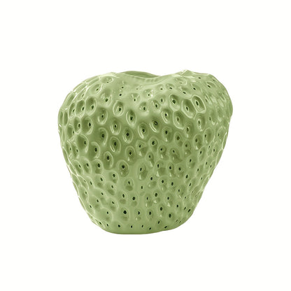 Keramische Vaas Set - FruitCraft - Aardbei Design - Elegante Woondecoratie