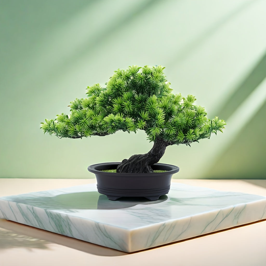 Kunstmatige Bonsai - GreenLeaf - Dennenboom - Decoratieve Plant