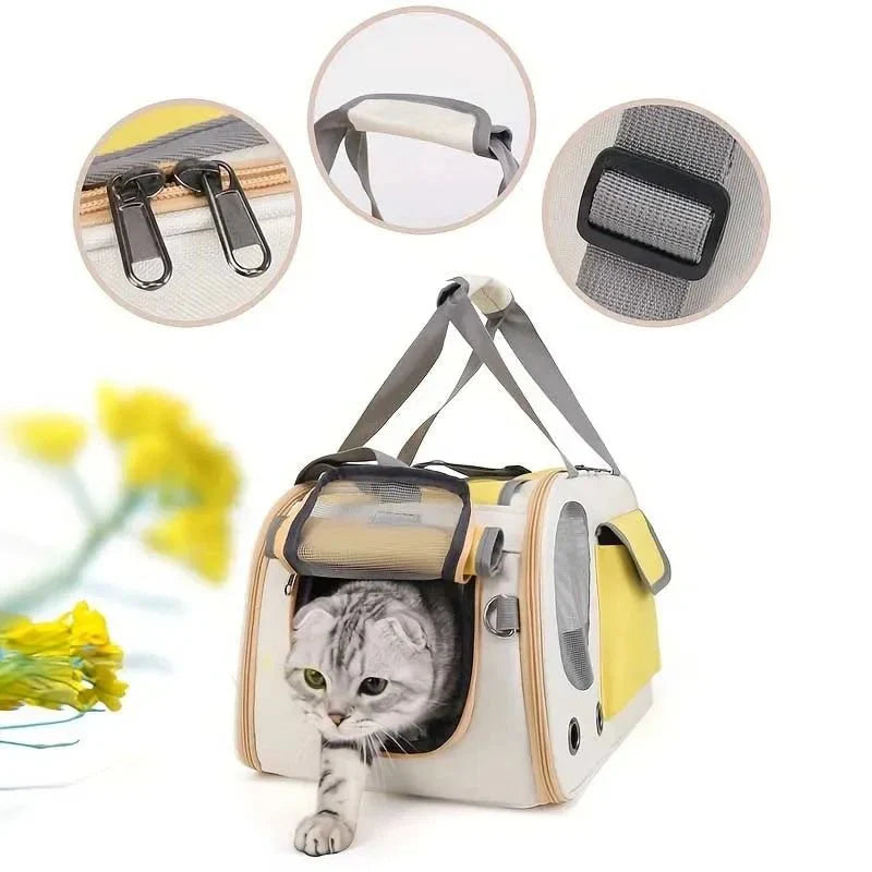 Huisdierdrager - TravelPaws - Draagbaar Ontwerp - Ideaal voor Katten en Honden