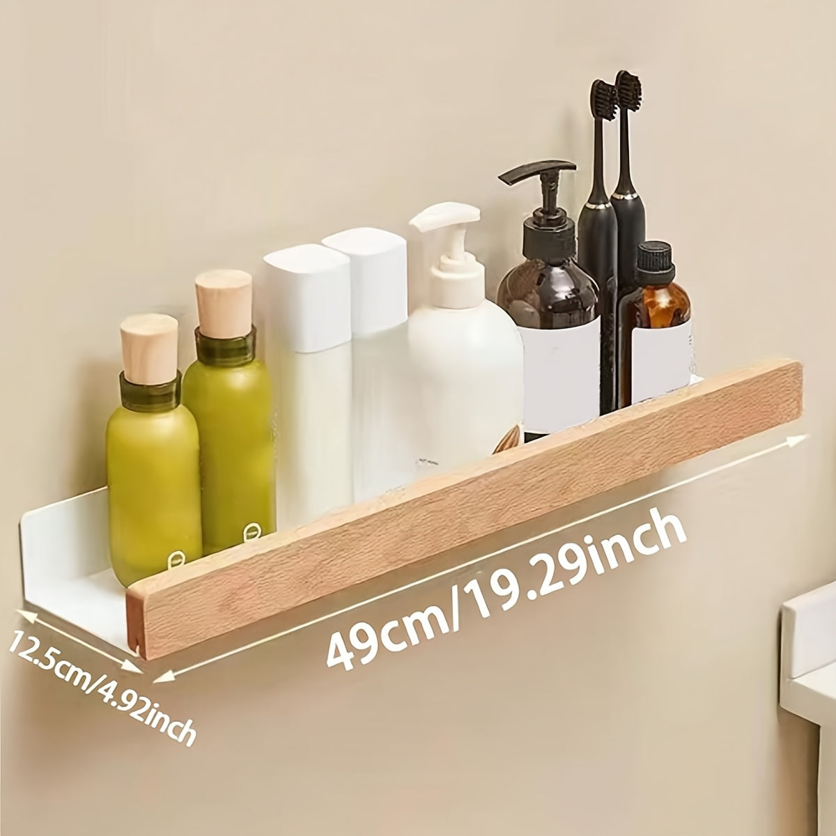 Opslagrek - RustiRack - Muurbevestigd - Douche Organizer