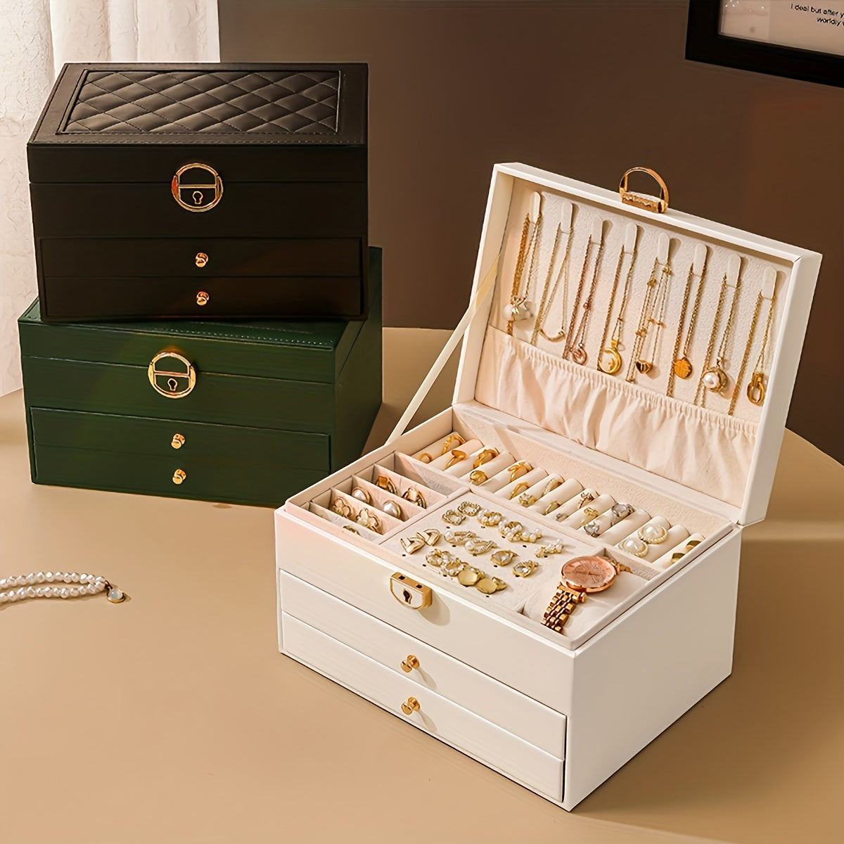 Sieraden Organizer - LuxeCase - Hoogwaardig Leer - Elegante Opslag