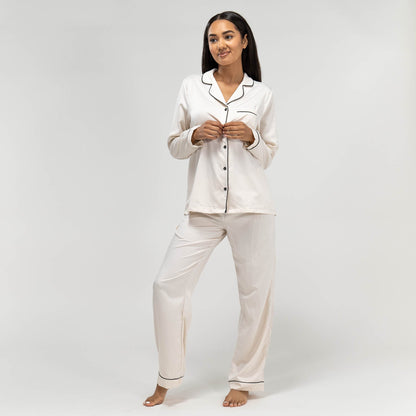 Pyjama Set - LuxeDream - Satijnen Stof - Elegante Comfort