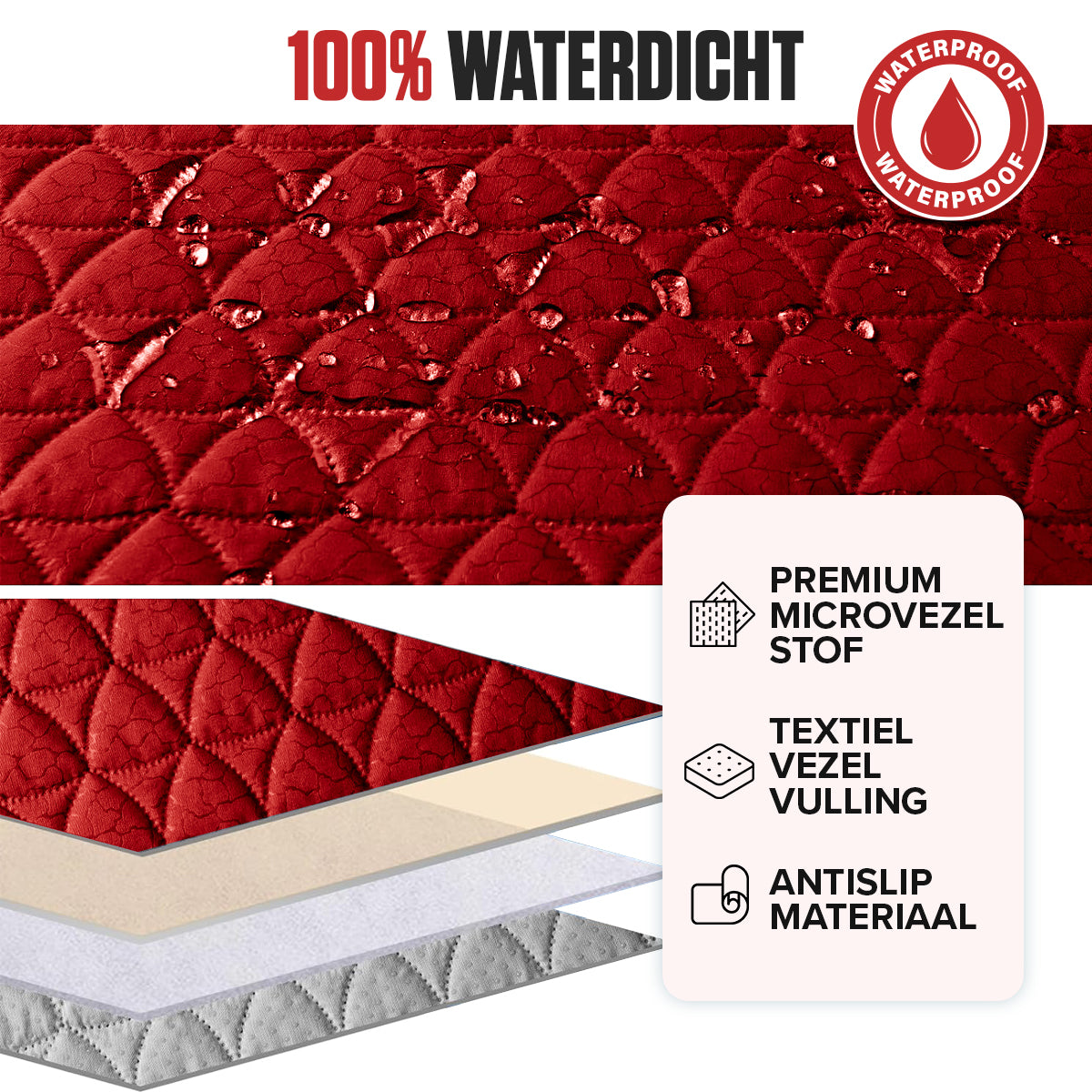 Bankhoes - Softease - Waterdichte Bescherming - Anti-Slip Duurzaam