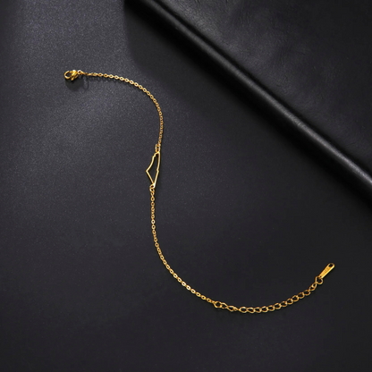 Goud Vergulde Armband - Auriora - Elegante Pols Sieraad - Minimalistisch Cadeau voor Haar