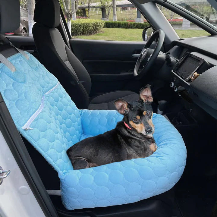 Koelend Autobed - PawsChill - IJszijden Hoes - Zomercomfort