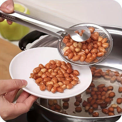 Frituur Zeef - FryGrip - Hittebestendig Staal - Voedsel Tangen