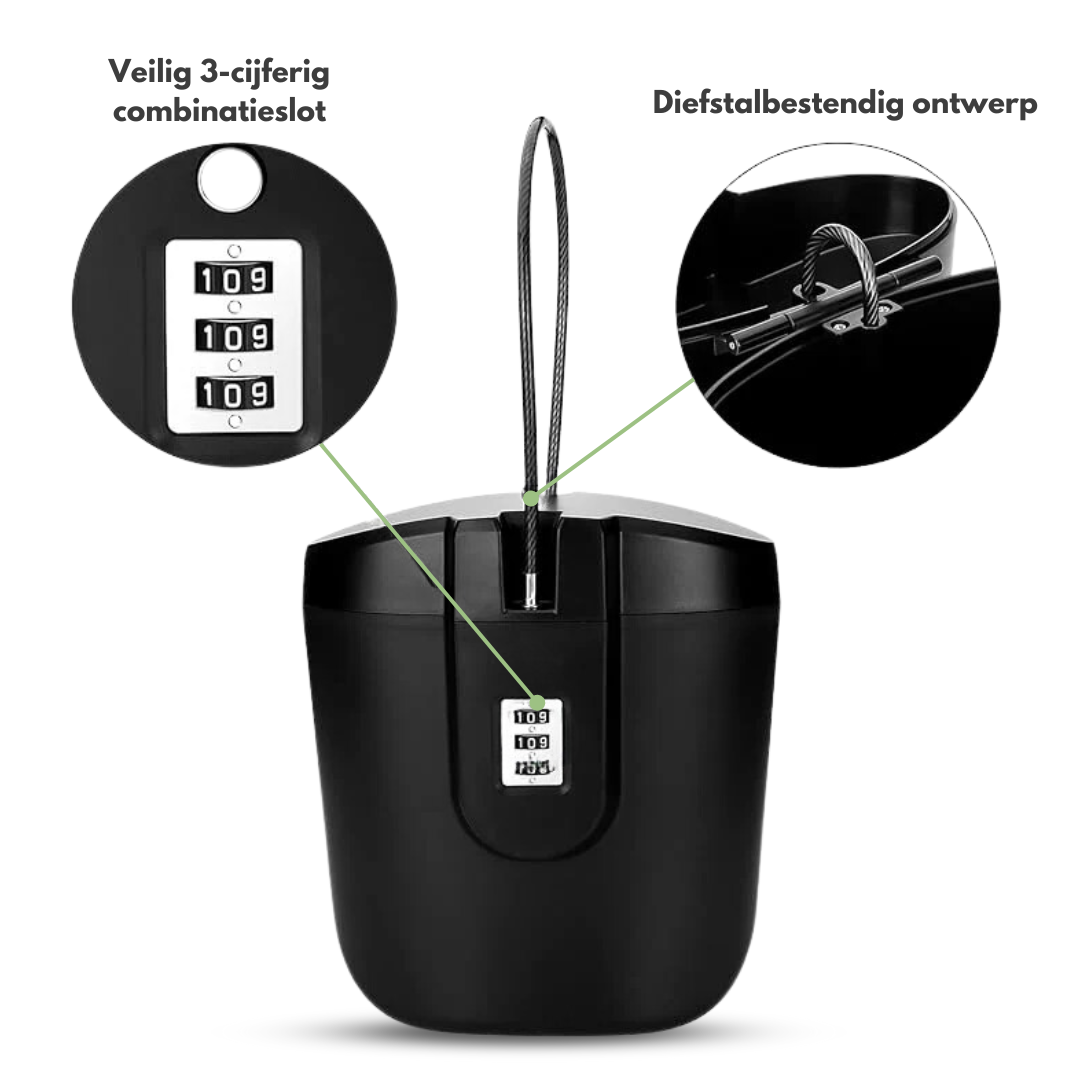 Draagbare Veiligheidsopbergdoos - SafeBox - Waterdichte Sluiting - Veilig voor Reizen en Sport