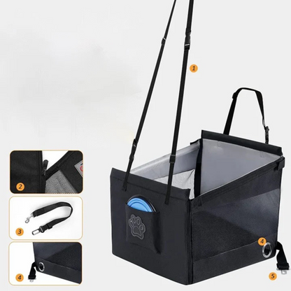 Hondenmand - CozyMax - Honden Autostoel - Reiscomfort