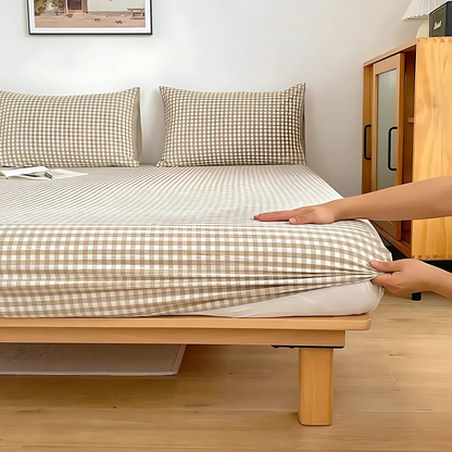 Hoeslaken - CozyHome - Klassiek Geruit - Zacht Katoen