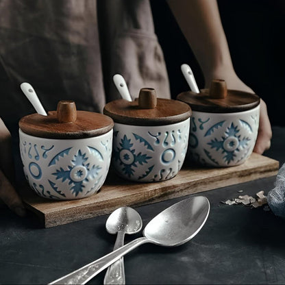 Opbergpotten - EleganStone - Keramisch Design - Smaakvolle Organisatie