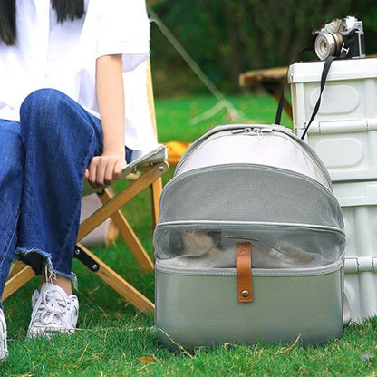 Draagbare Huisdier Rugzak - PawVoyage - Ademend Ontwerp - Opvouwbaar & Lichtgewicht