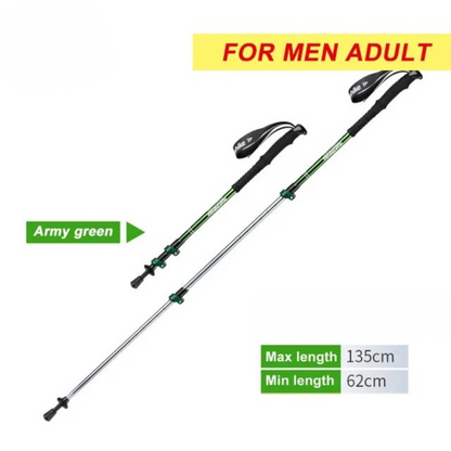Telescoop Wandelstok - FlexiGrip - Verstelbaar - Lichtgewicht