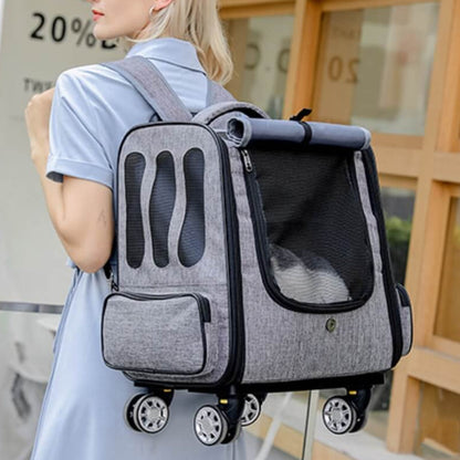 Huisdier Reisrugzak - PawVoyager - Opvouwbaar Ontwerp - Trolley Compatibel
